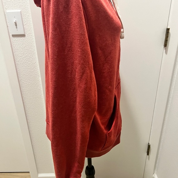 Bridge & Burn XL Red Heather Full Zip Hoodie Sweatshirt - Picture 3 of 6